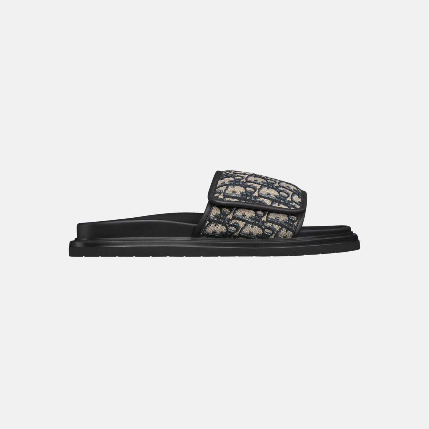 Dior Aqua Sandal In Dior Oblique Jacquard, Beige, Side