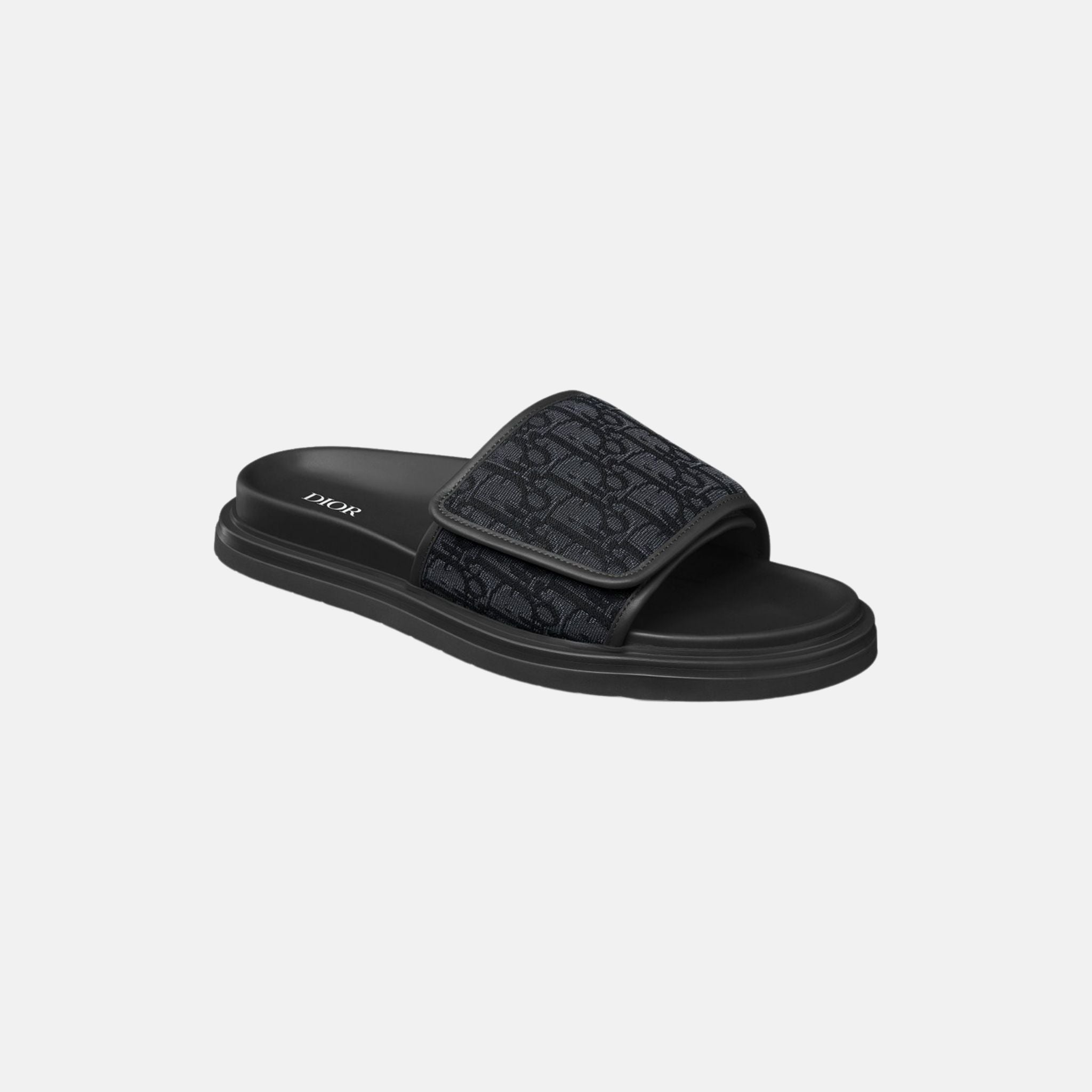 Dior Aqua Sandal In Dior Oblique Jacquard, Black, Front