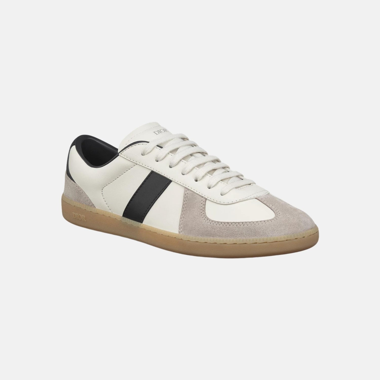 Dior B01 Matchpoint Sneaker In Smooth Calfskin With Suede, Black, Front
