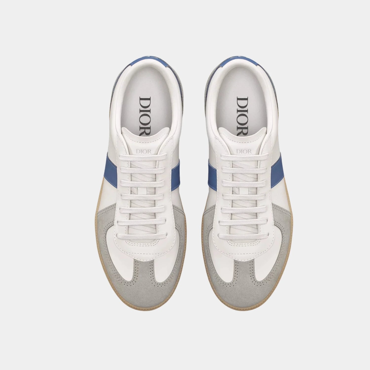 B01 Matchpoint Sneaker In Smooth Calfskin With Suede