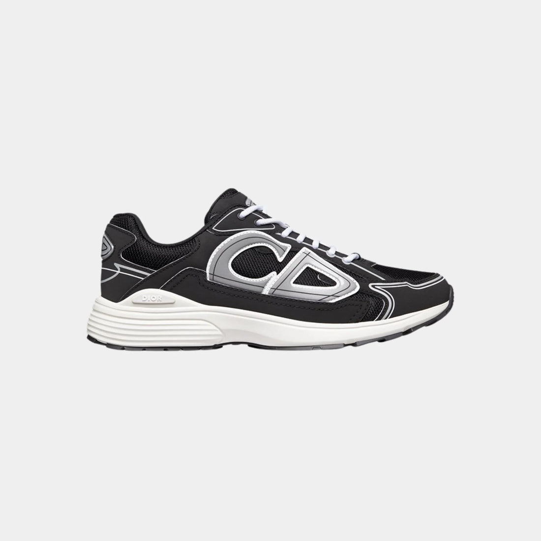 Dior B30 Countdown Sneaker Black Mesh and Technical Fabric, Black, Side