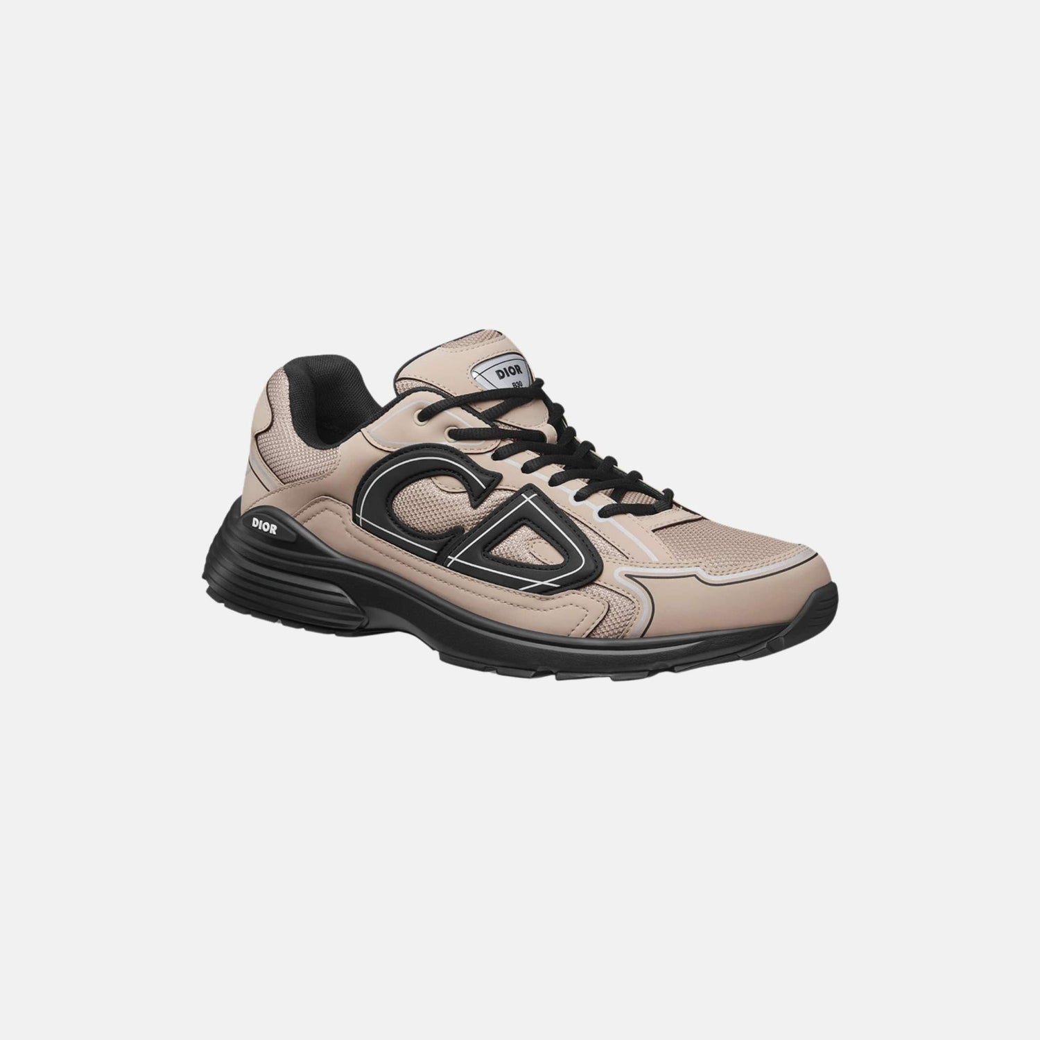 Dior B30 Countdown Sneaker In Mesh And Technical Fabric, Beige, Front