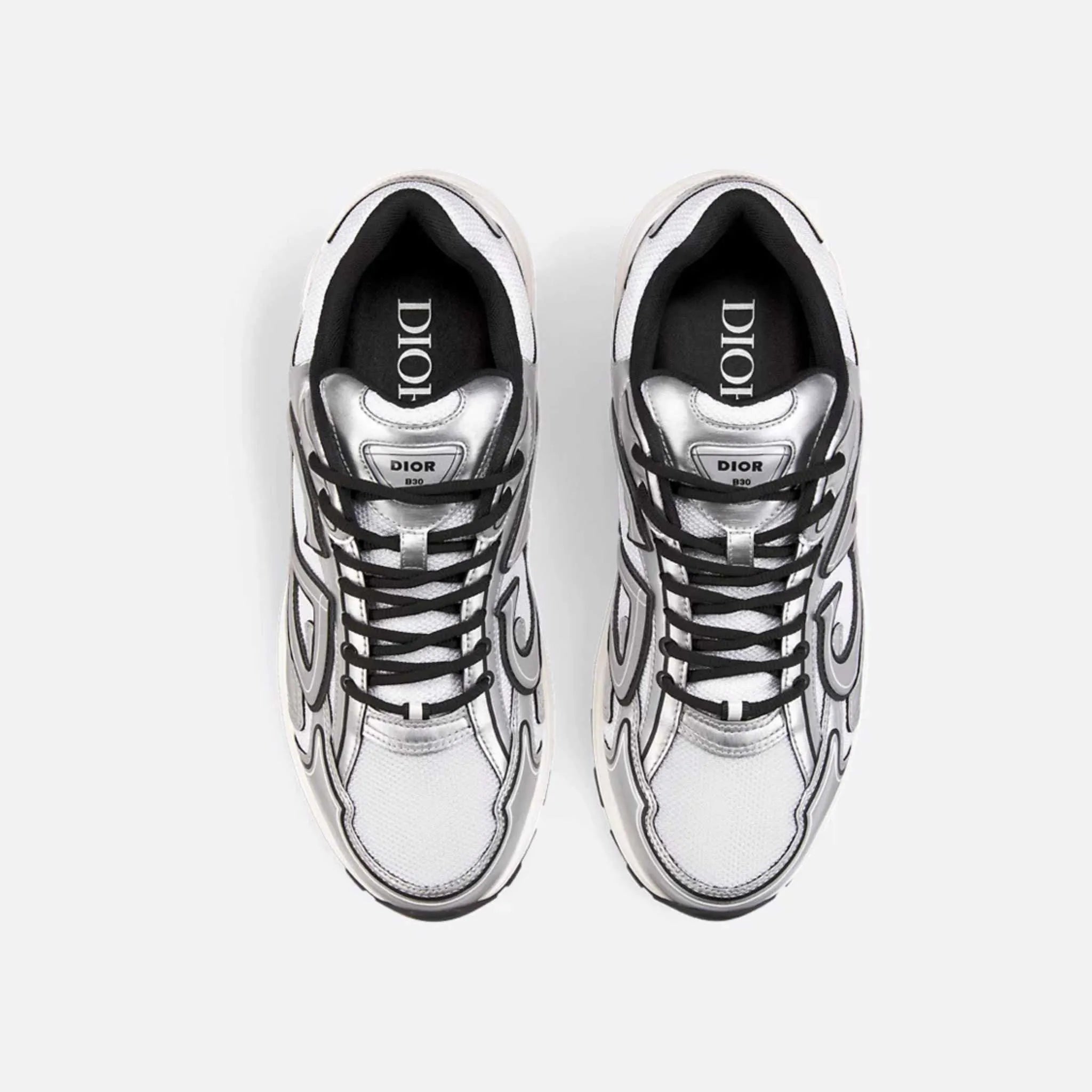 Dior B30 Countdown Sneaker Mesh &amp; Technical Fabric ,White, Top