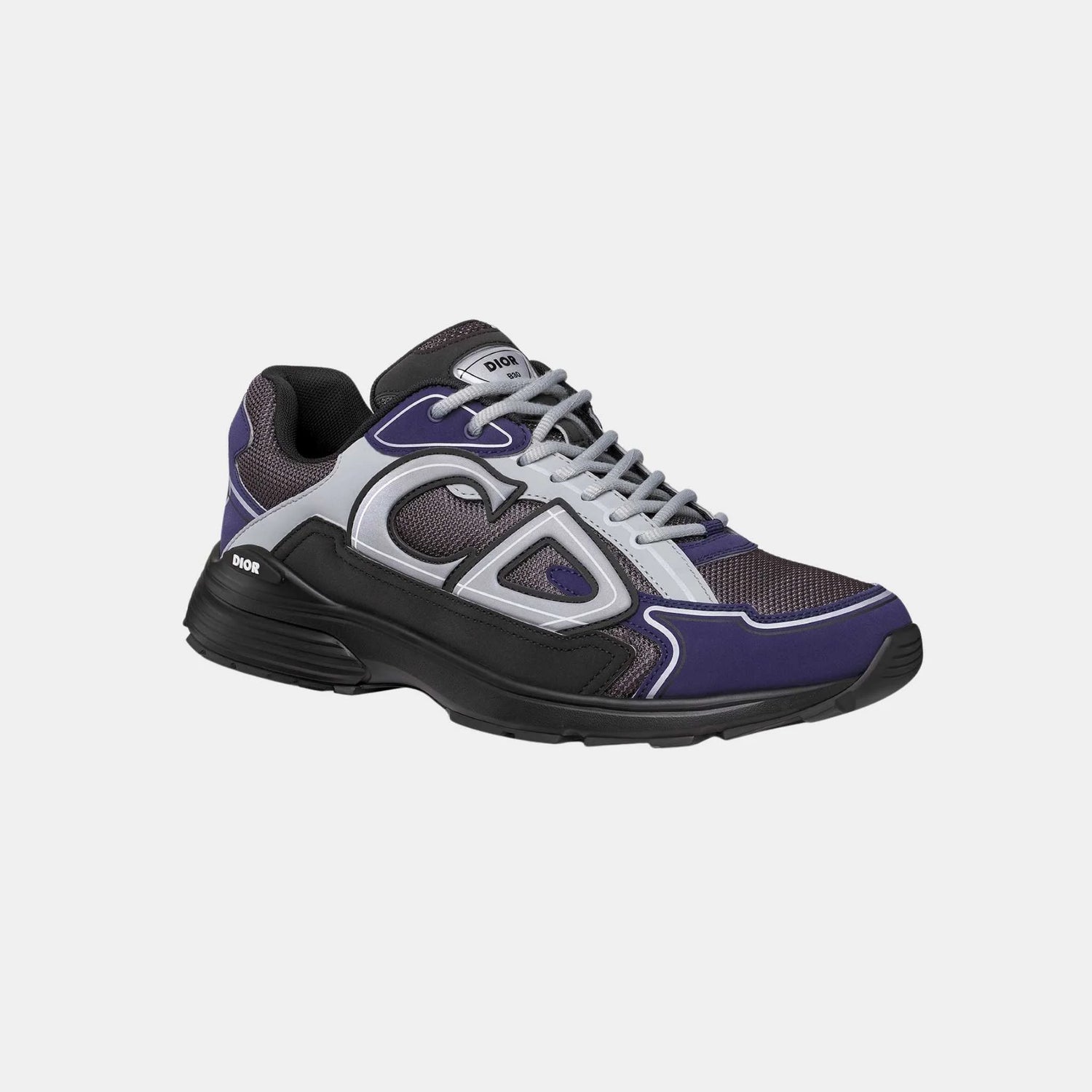 Dior B30 Countdown Sneaker Technical Mesh and Fabric, Anthracite Gray, Front