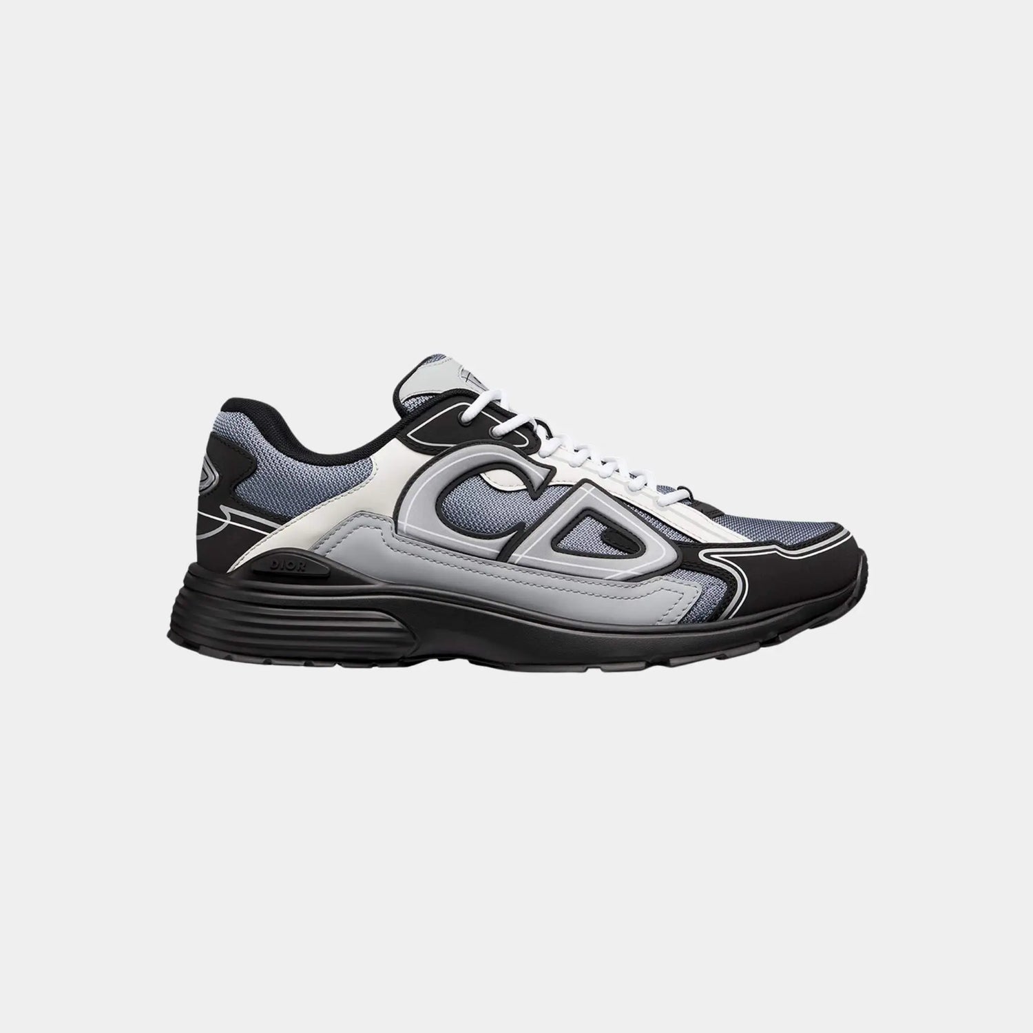 Dior B30 Countdown Sneaker Technical Mesh and Fabric, Gray, Side