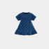 Dior Baby A Line Dress Blue Dior Oblique Velvet Jacquard, Front