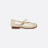 Dior Baby Ballet Flat Cannage Calfskin, Gold, Side