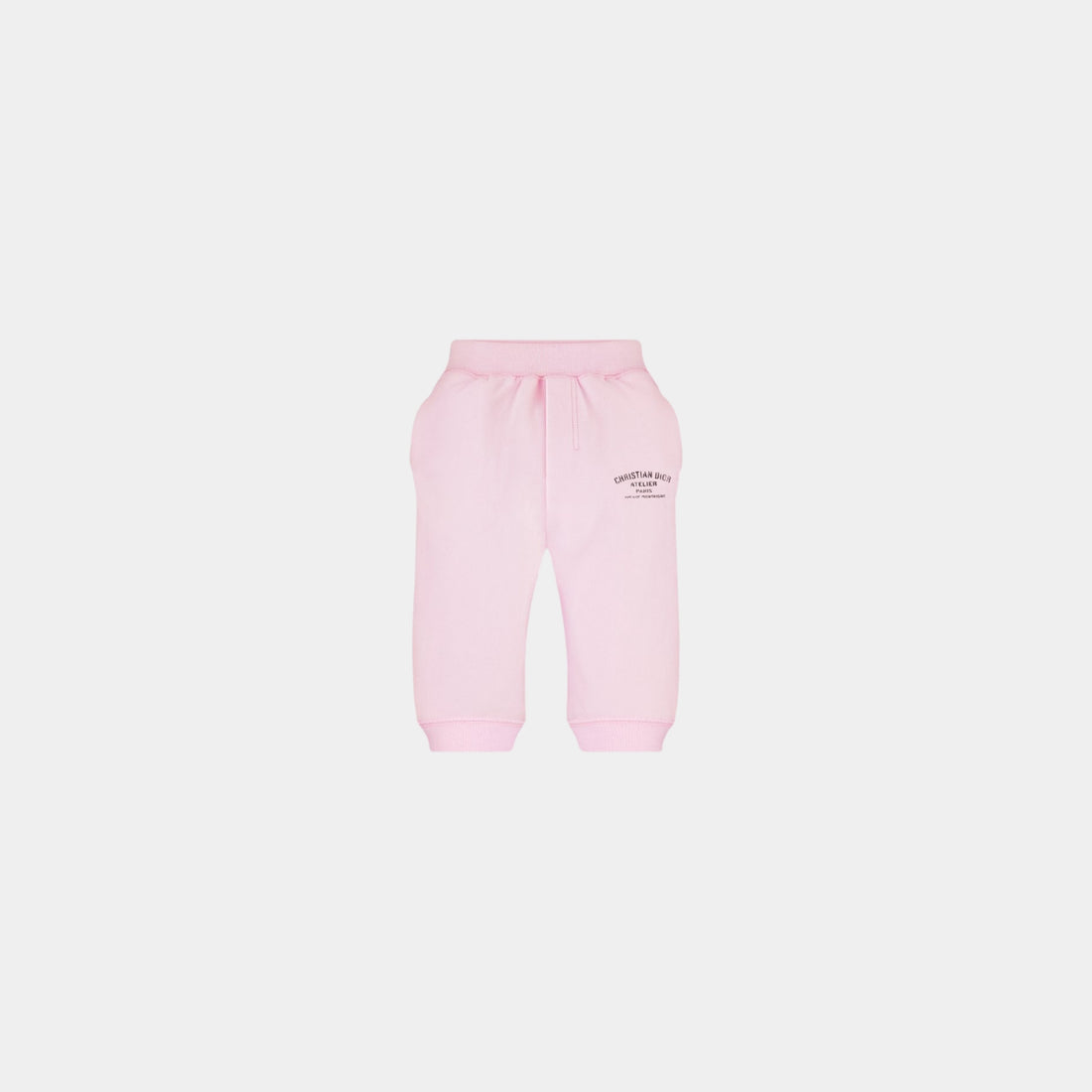 Dior Baby Christian Dior Atelier Track Pants Pale Pink Cotton Fleece, Front