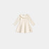 Dior Baby Flared Dress Ivory Alpaca and Wool Blend Knit, Front