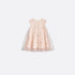 Dior Baby Flared Dress Pale Pink Tulle with Silver-Tone Star Motif, Front