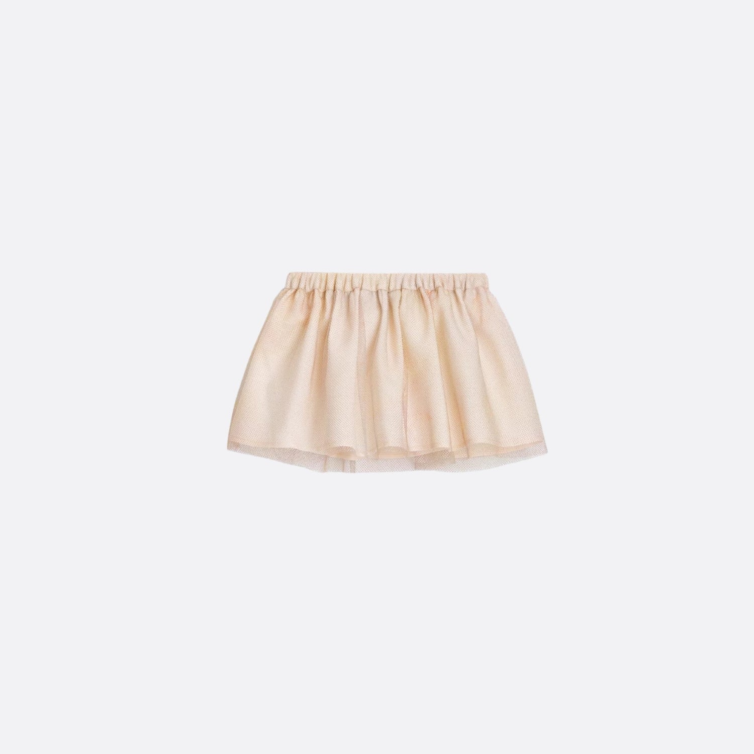 Dior Baby Flared Skirt Metallic Multicolor Tullem, Back