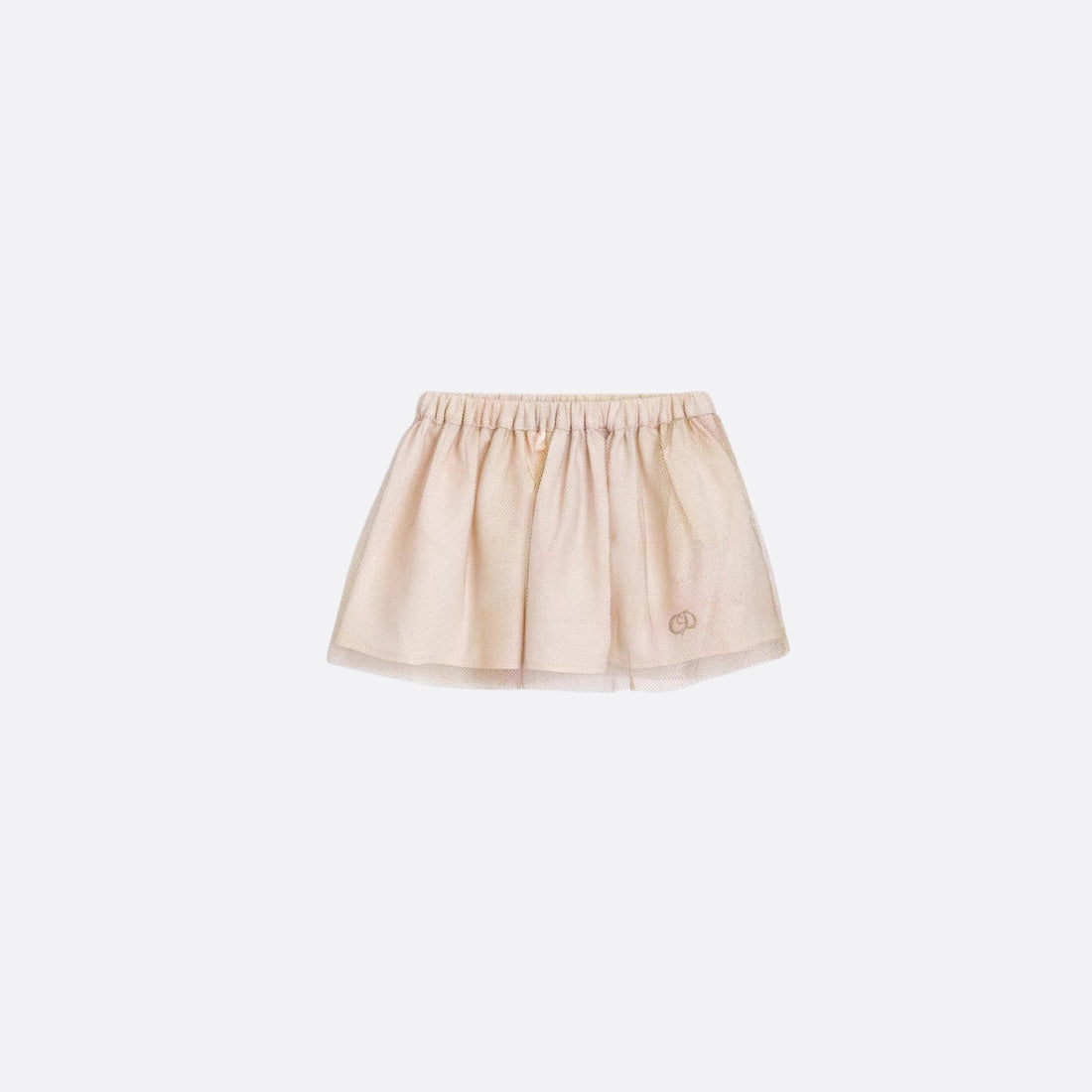 Dior Baby Flared Skirt Metallic Multicolor Tulle, Front