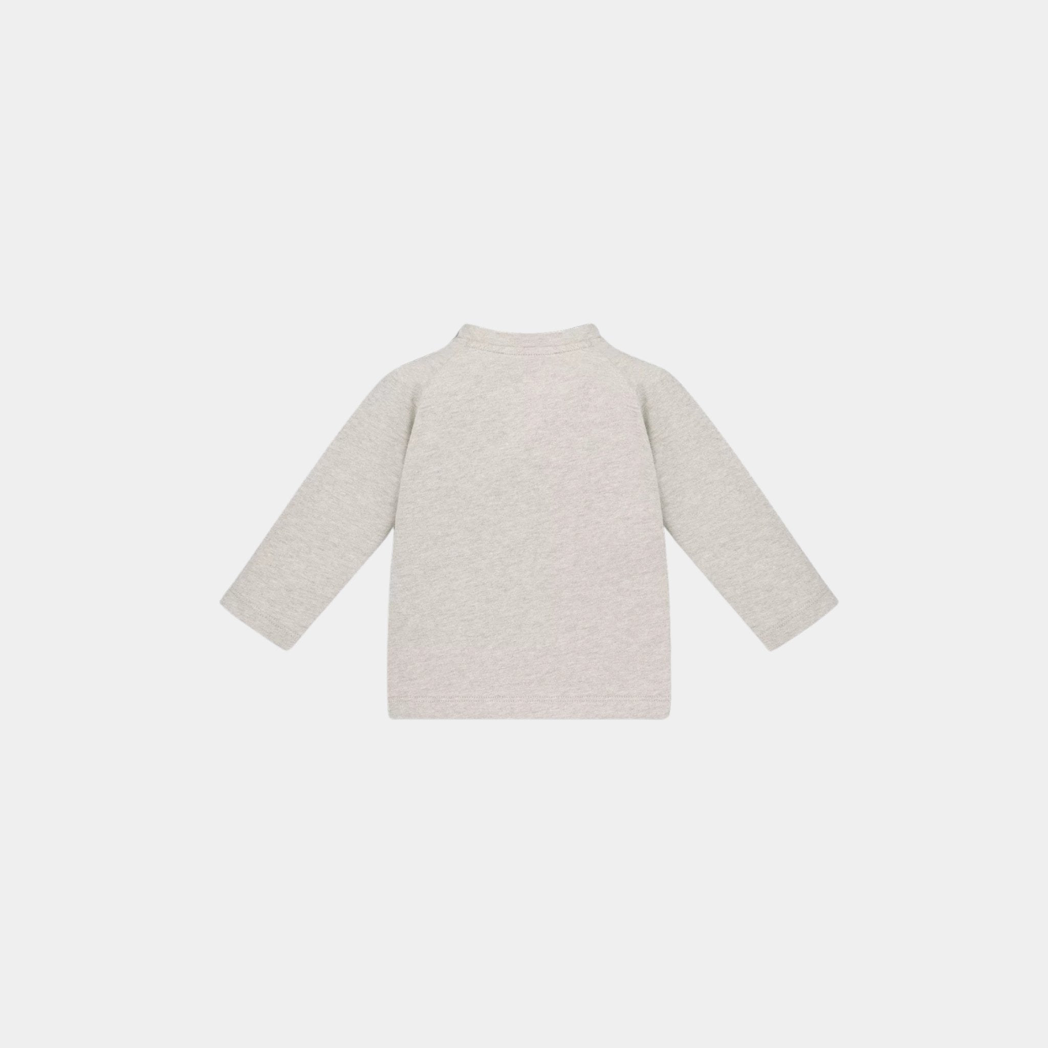 Dior Baby Long-Sleeved T-Shirt Heathered Beige Cotton Jersey, Back