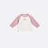 Dior Baby Long-Sleeved T-Shirt Ivory and Antique Pink Cotton Jersey, Front