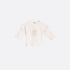 Dior Baby Long-Sleeved T-Shirt Vanilla White Cotton Jersey, Front