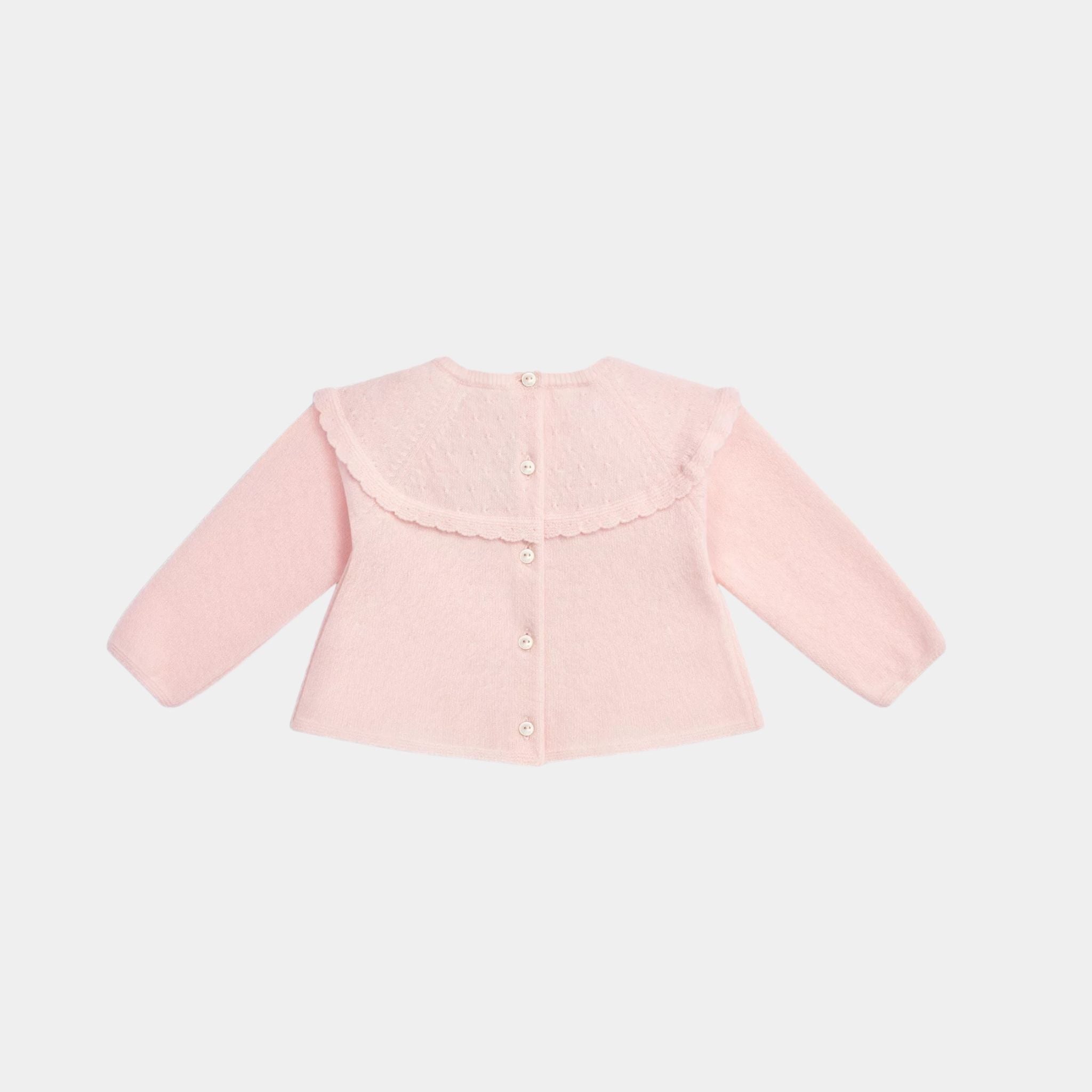 Dior Baby Outfit Pale Pink Wool and Cashmere Knit, Pajama, Back