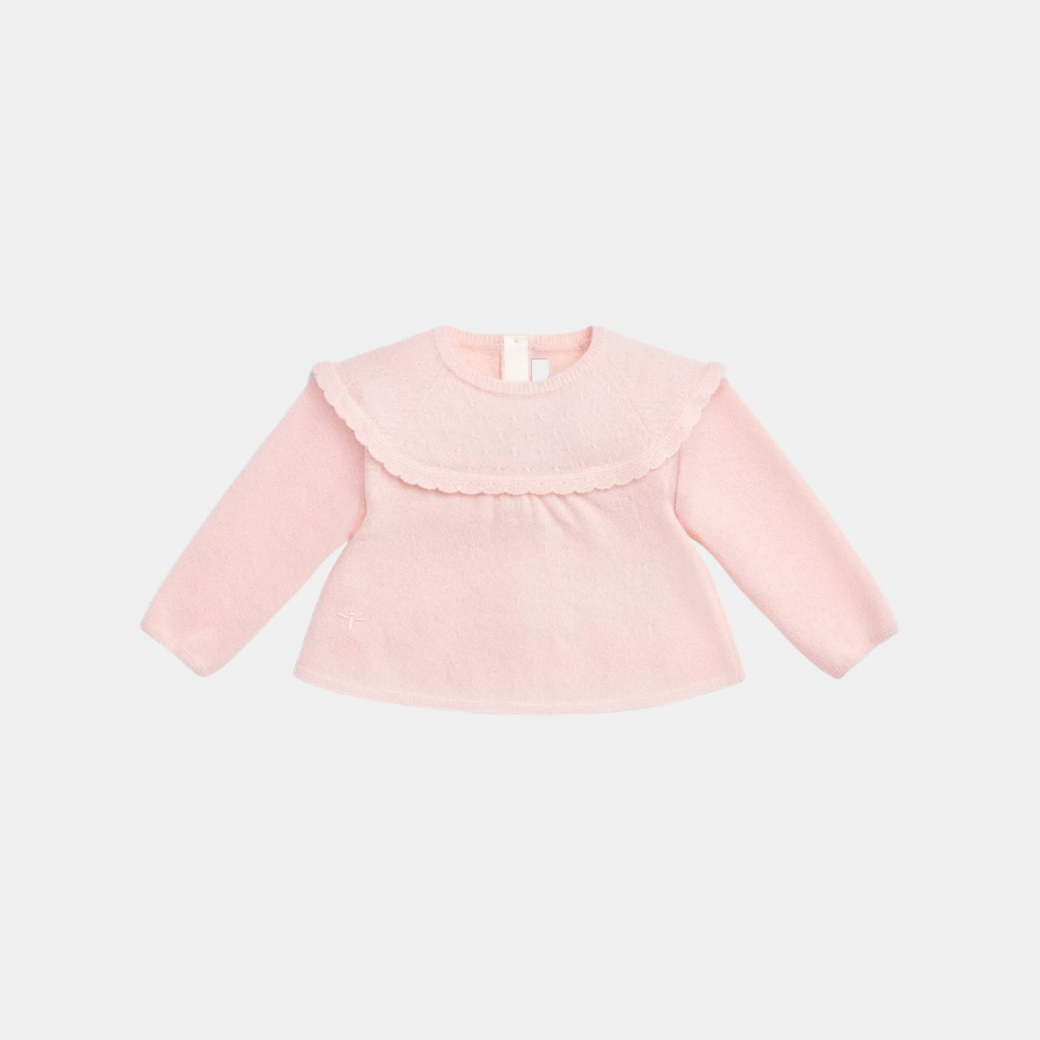 Dior Baby Outfit Pale Pink Wool and Cashmere Knit, Pajama, Front