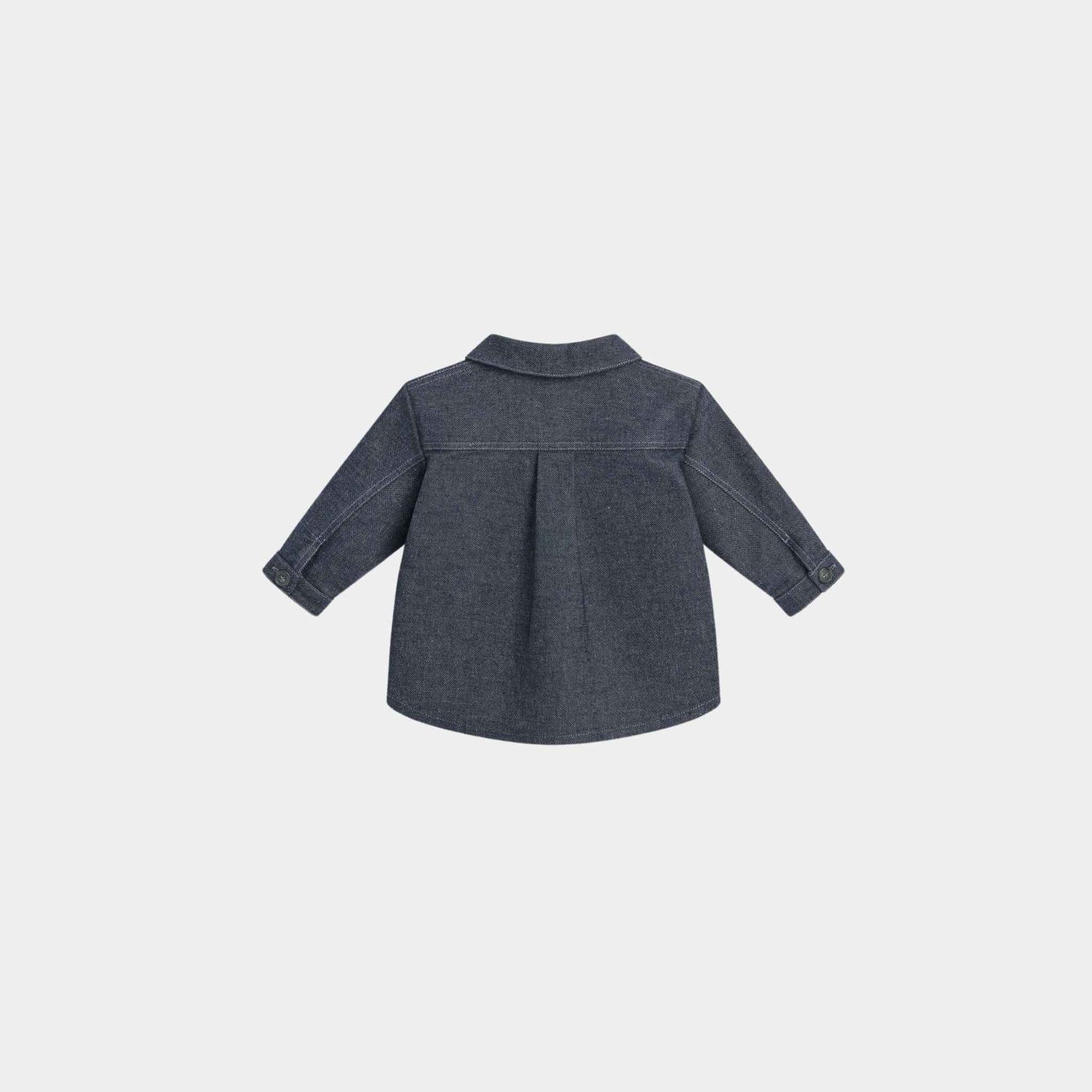 Dior Baby Overshirt Blue Denim-Effect Cotton Gabardine, Back