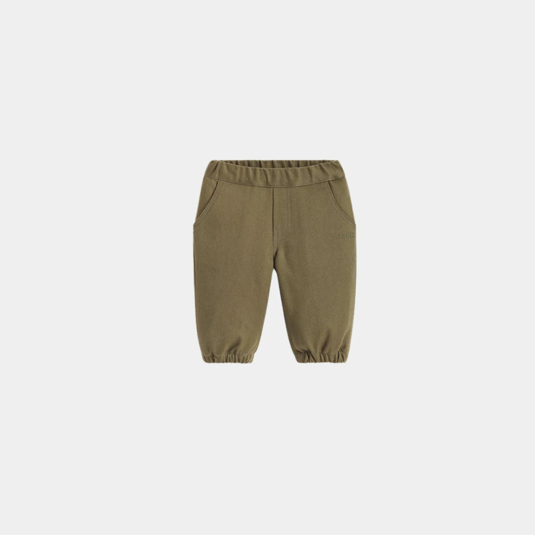 Dior Baby Pants Khaki Cotton Gabardine, Front