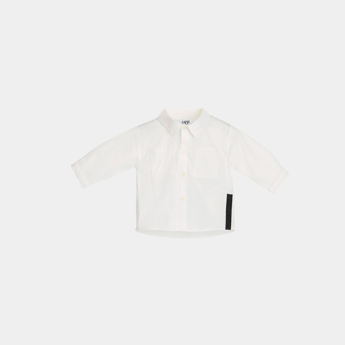 Dior Baby Shirt Ivory Cotton Poplin, Front