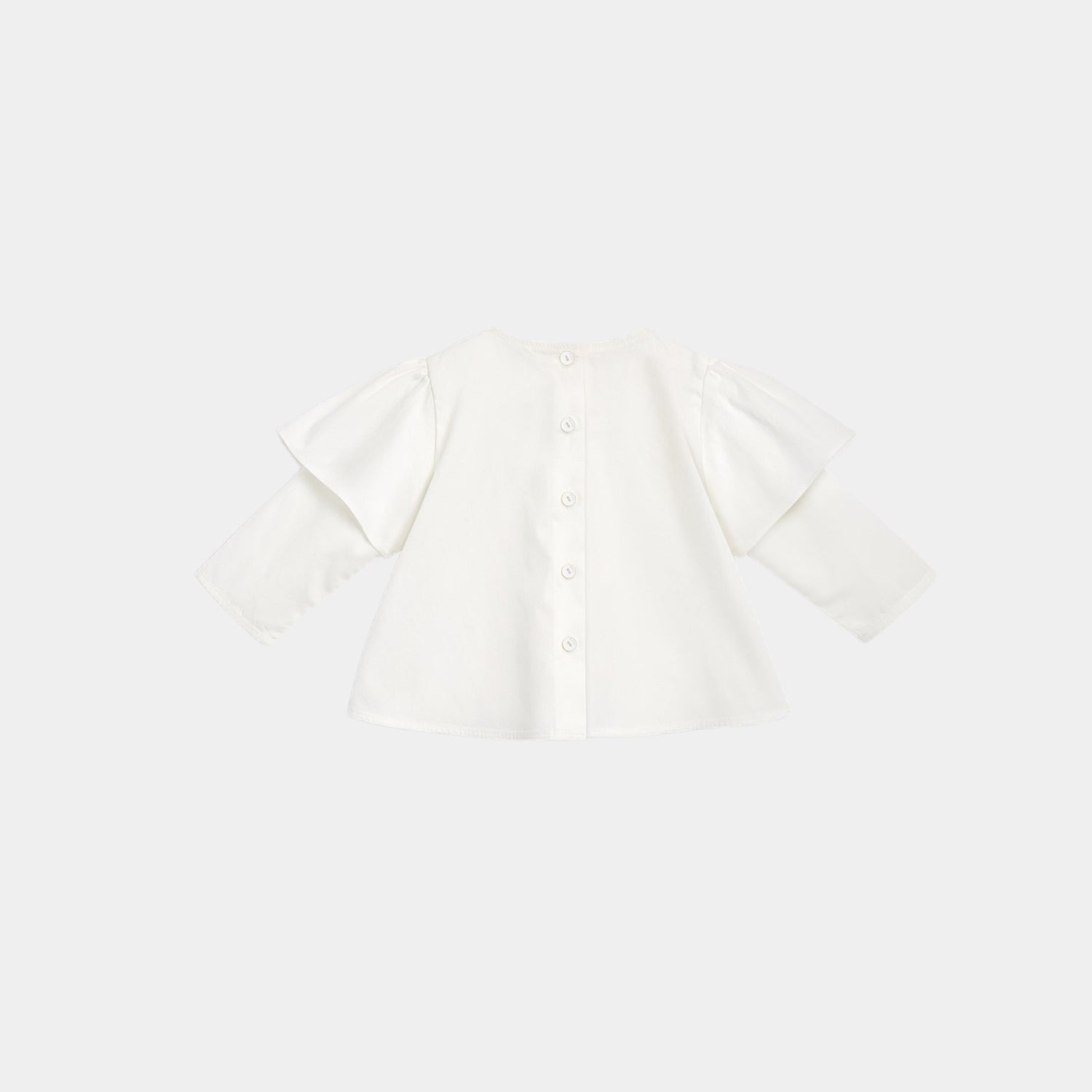 Dior Baby Shirt White Cotton Poplin, Back