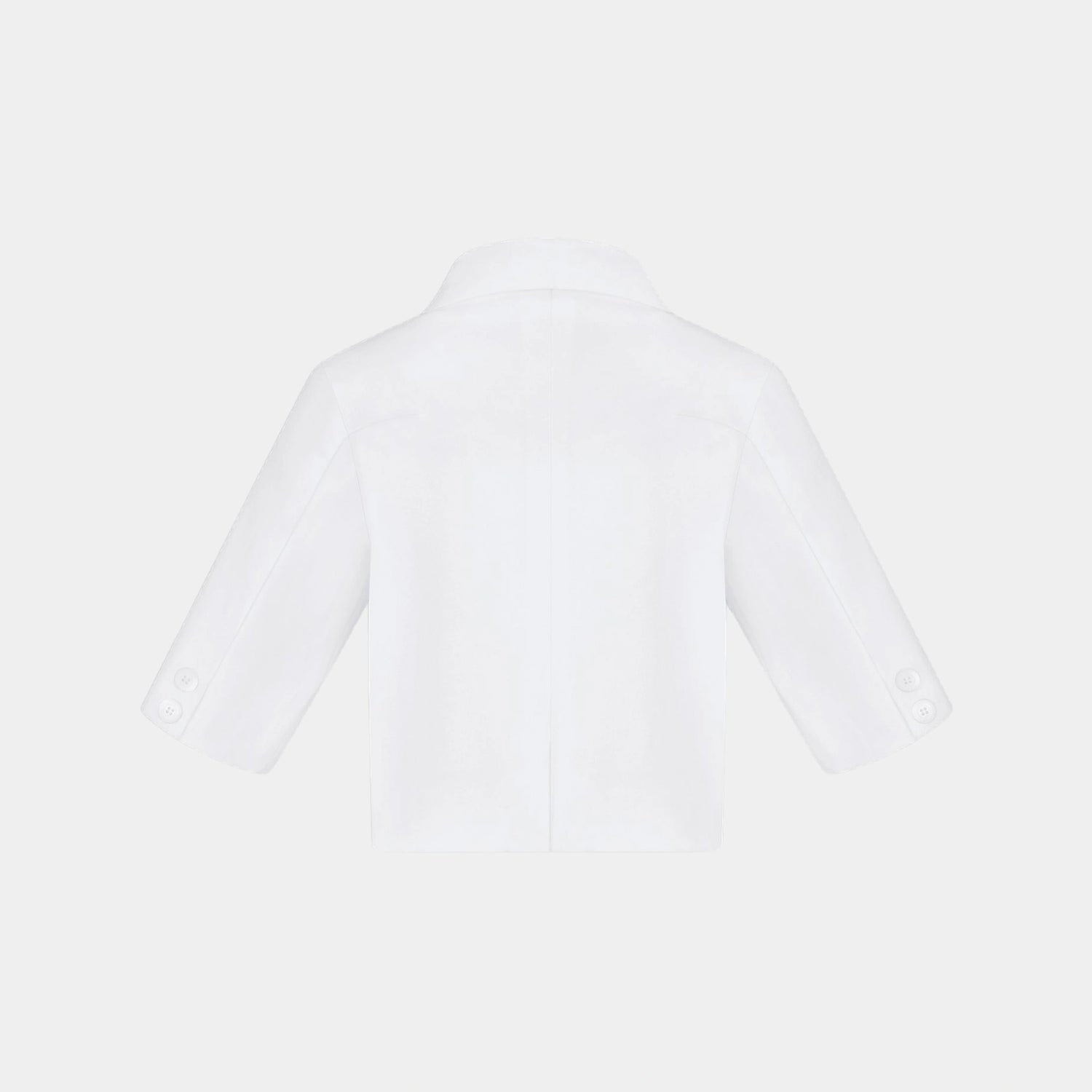 Dior Baby Suit Jacket White Cotton Blend, White, Back