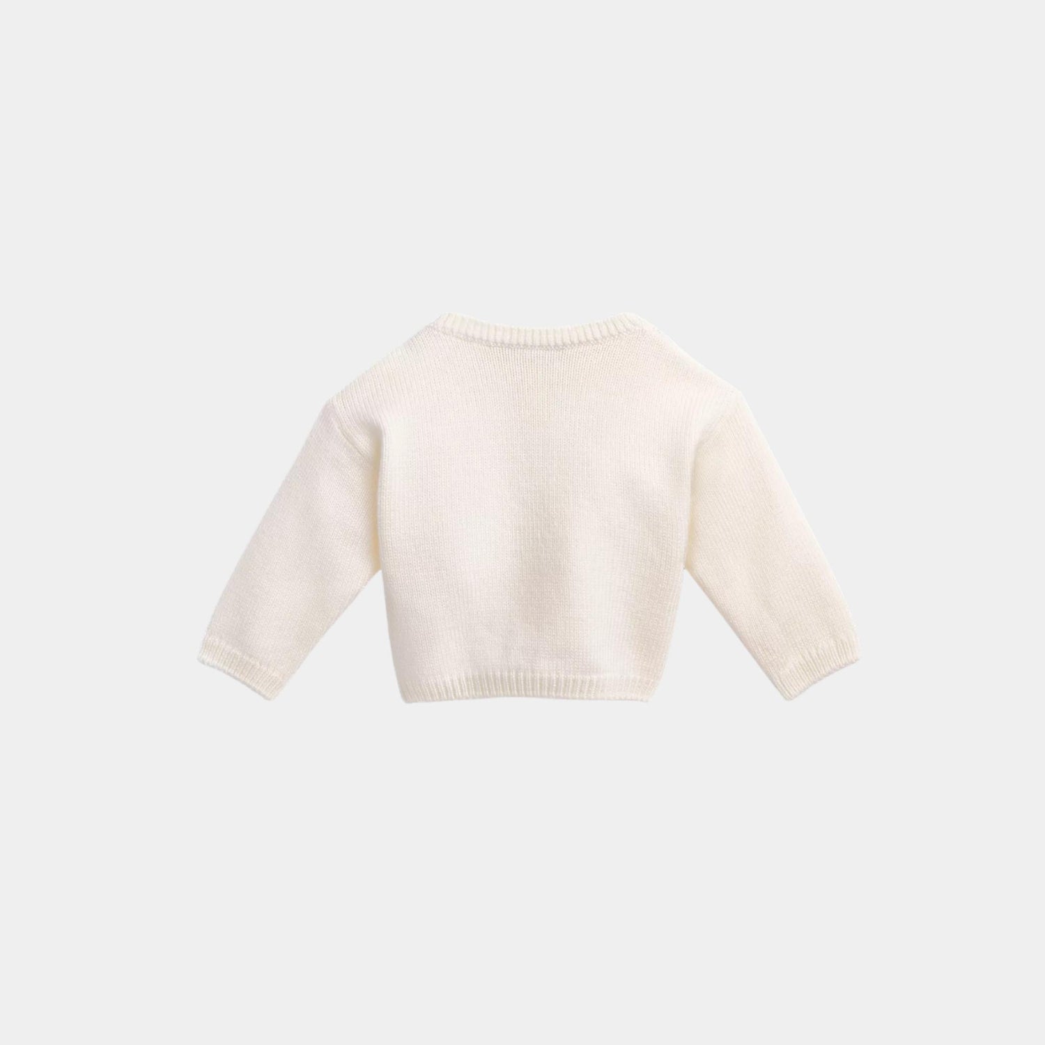 Dior Baby Sweater Ivory Wool Knit, Back