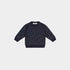 Dior Baby Sweater Wool Knit with Dior Oblique Jacquard, Navy Blue, Front