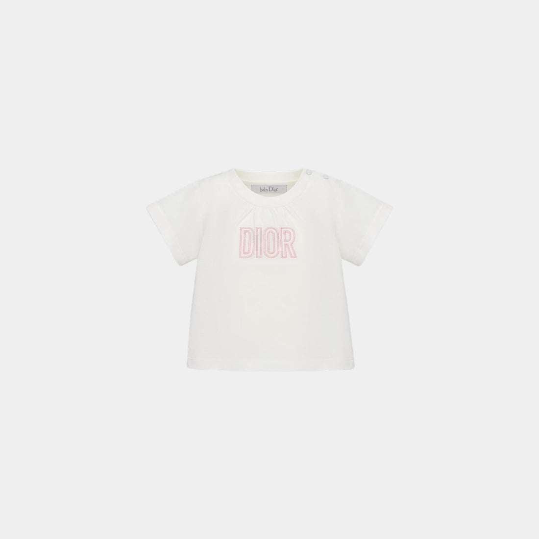 Dior Baby T-Shirt Cotton Jersey, White, Front