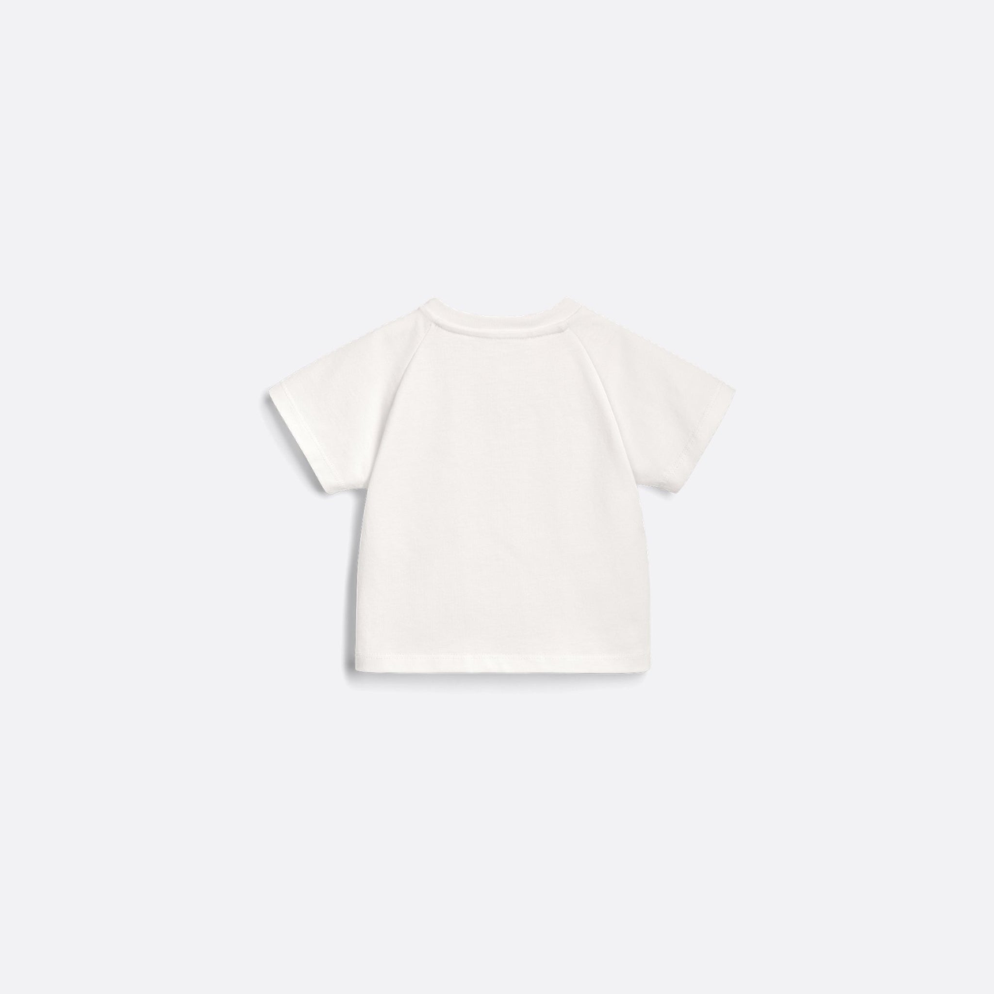 Dior Baby T-Shirt Ivory Cotton Jersey Gold Chain Effect Dior Signature, Back