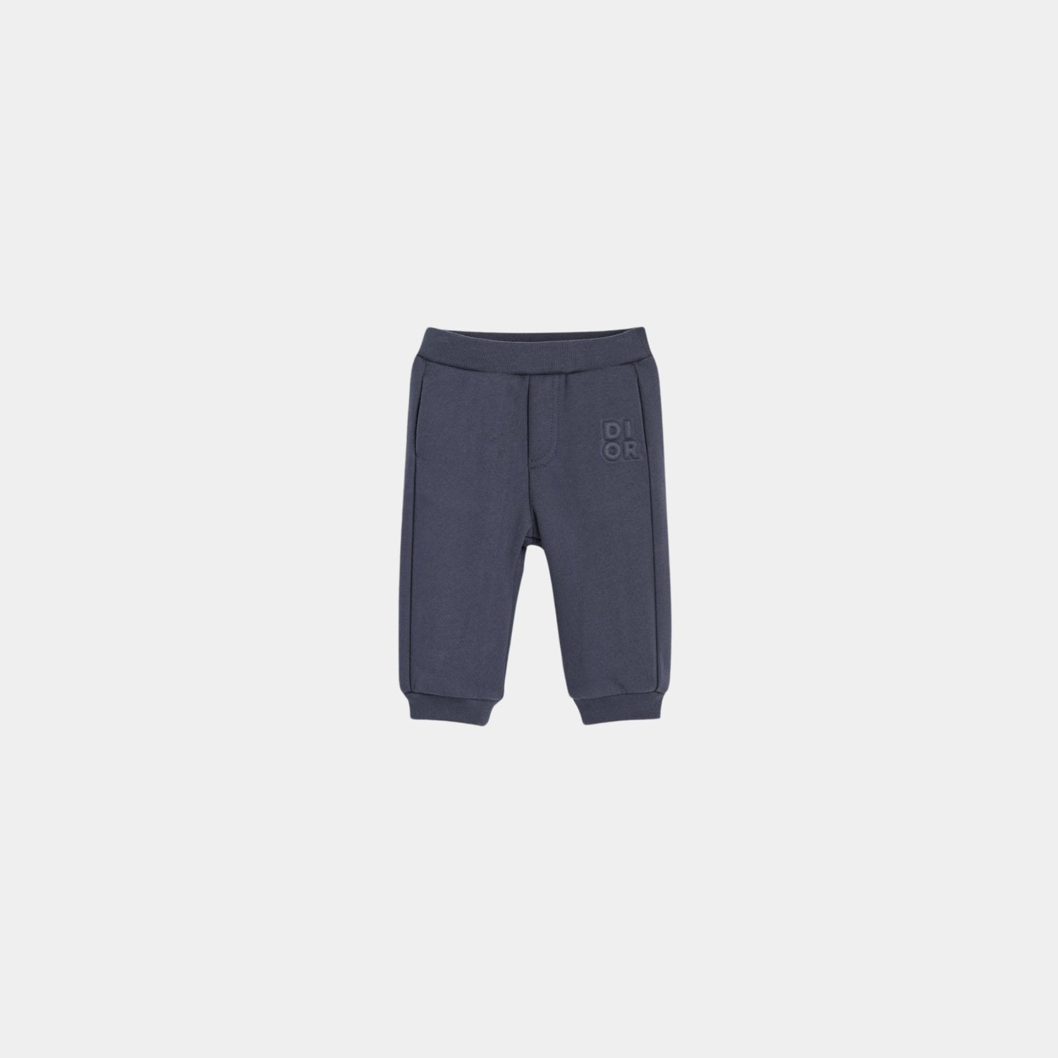 Dior Baby Track Pants Navy Blue Cotton Fleece, Front