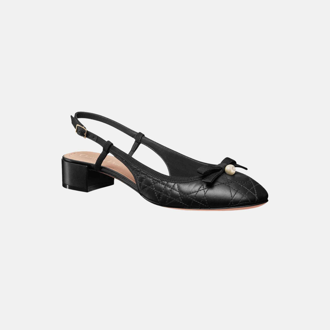 Dior Ballet Slingback Pump, Side, Front, Black