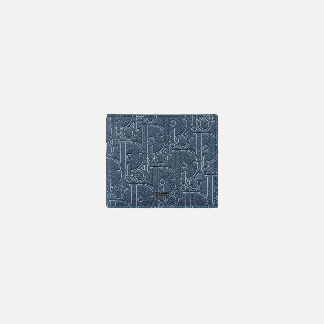 Dior Bifold Wallet In Gravity Outline Leather, Front