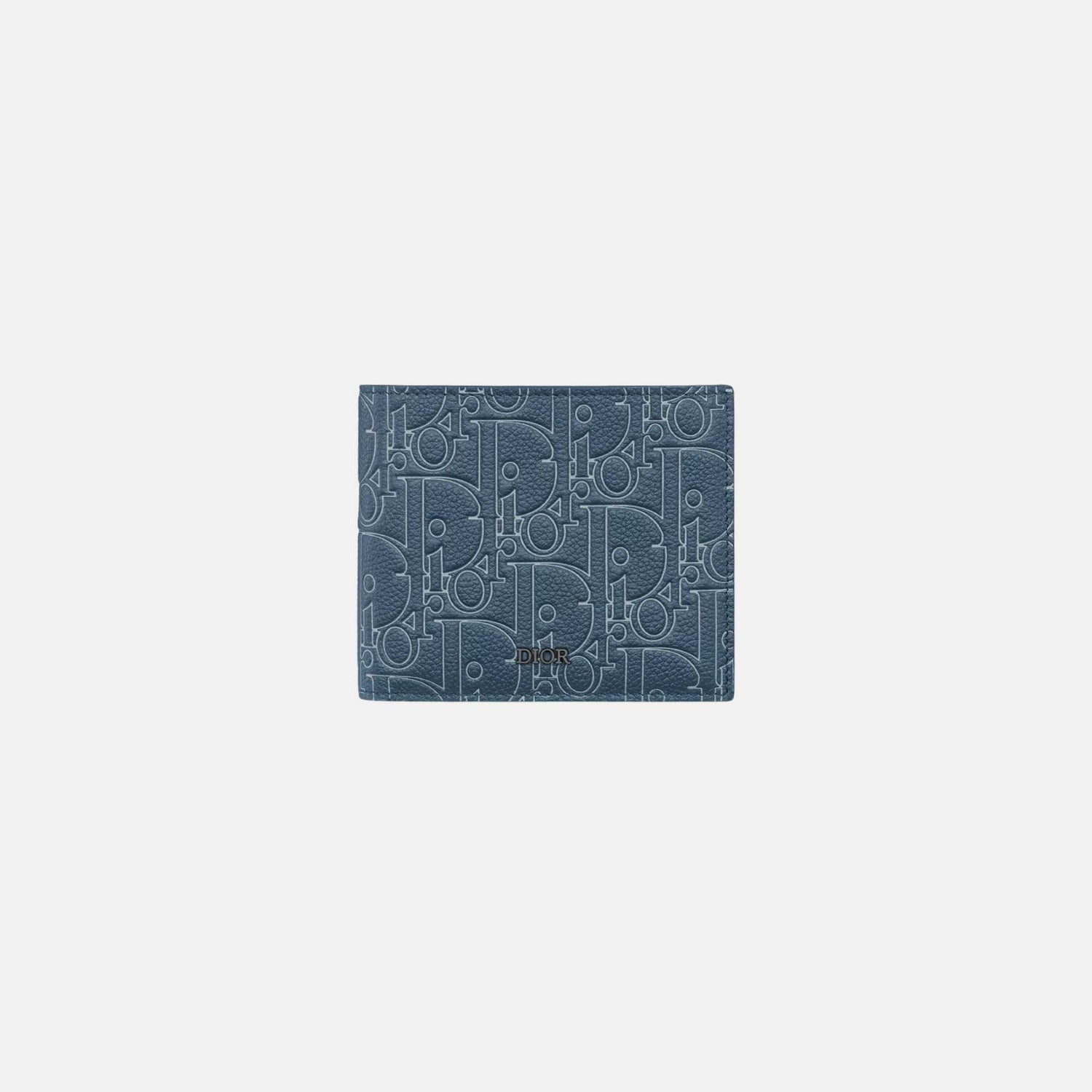 Dior Bifold Wallet In Gravity Outline Leather, Front