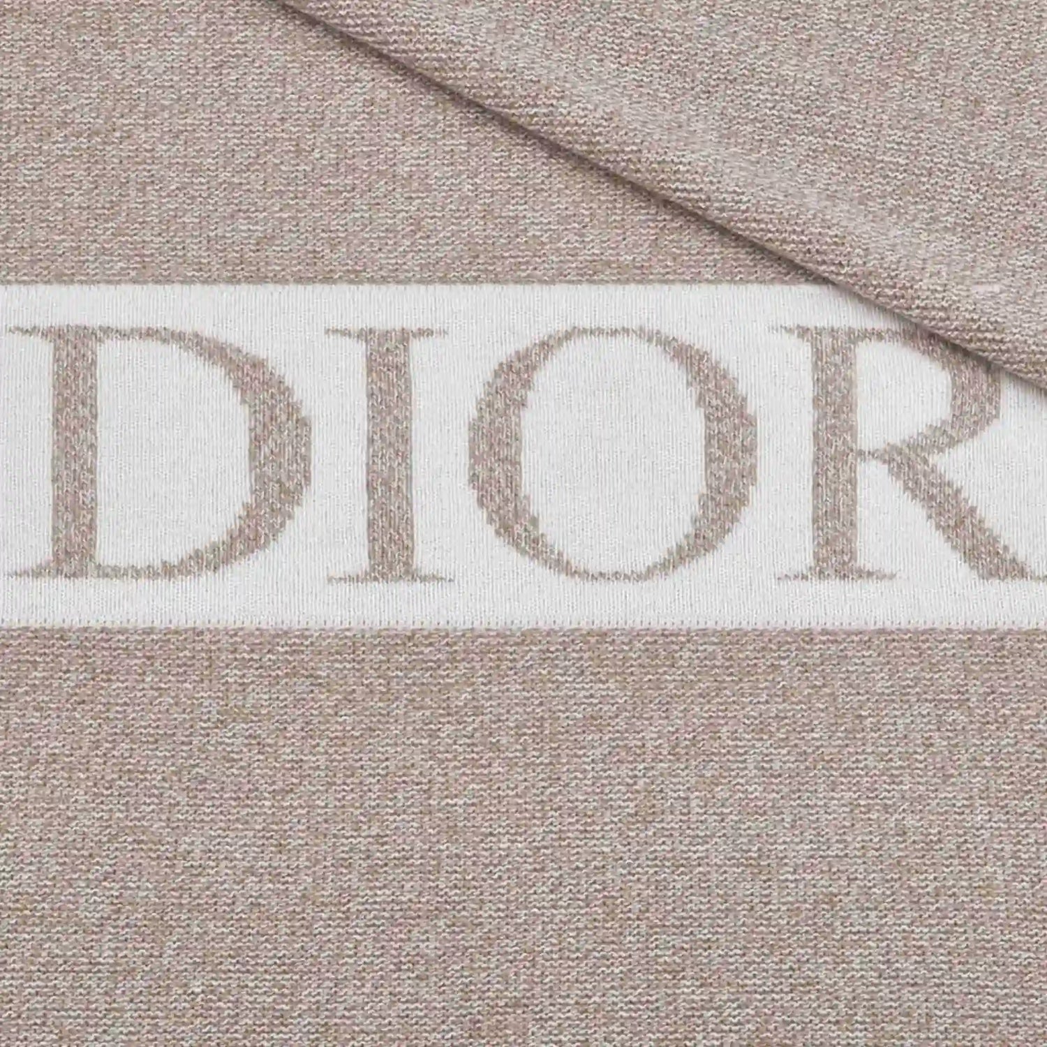 Dior Baby Blanket Wool and Cashmere Blend Knit, Logo