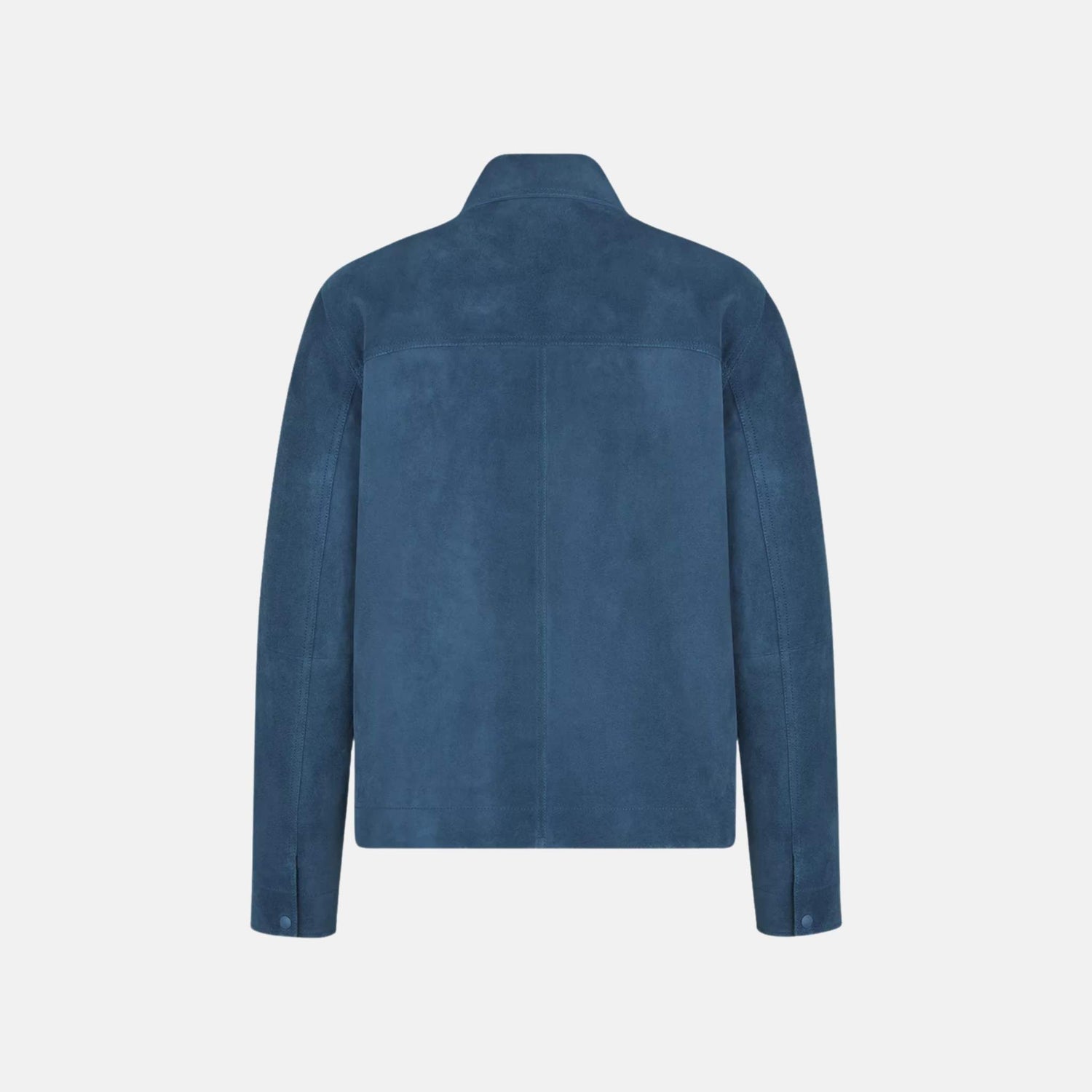 Dior Blouson Jacket In Lambskin, Dark Blue, Back
