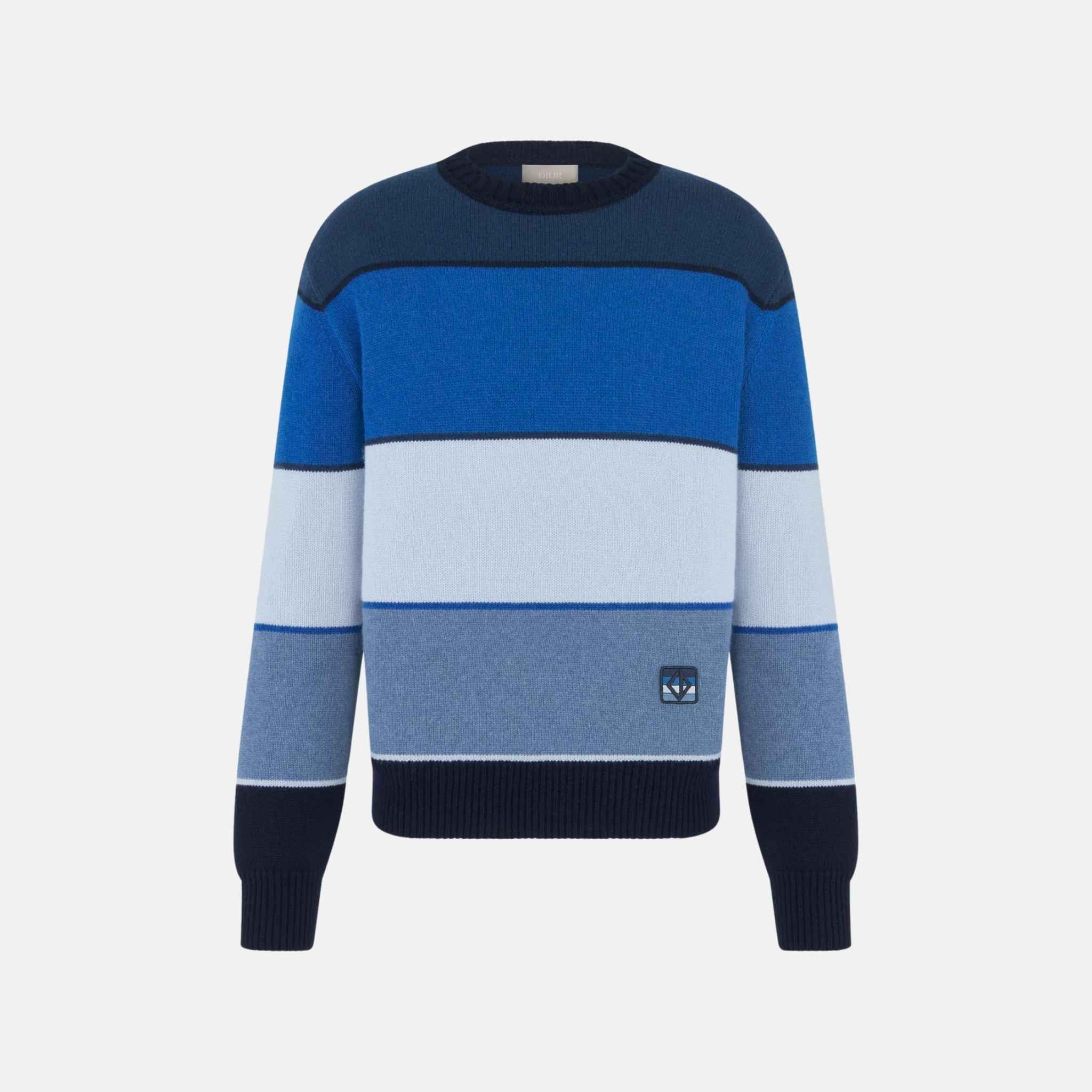Dior CD Diamond Sweater In Cashmere And Cotton Jersey, Front
