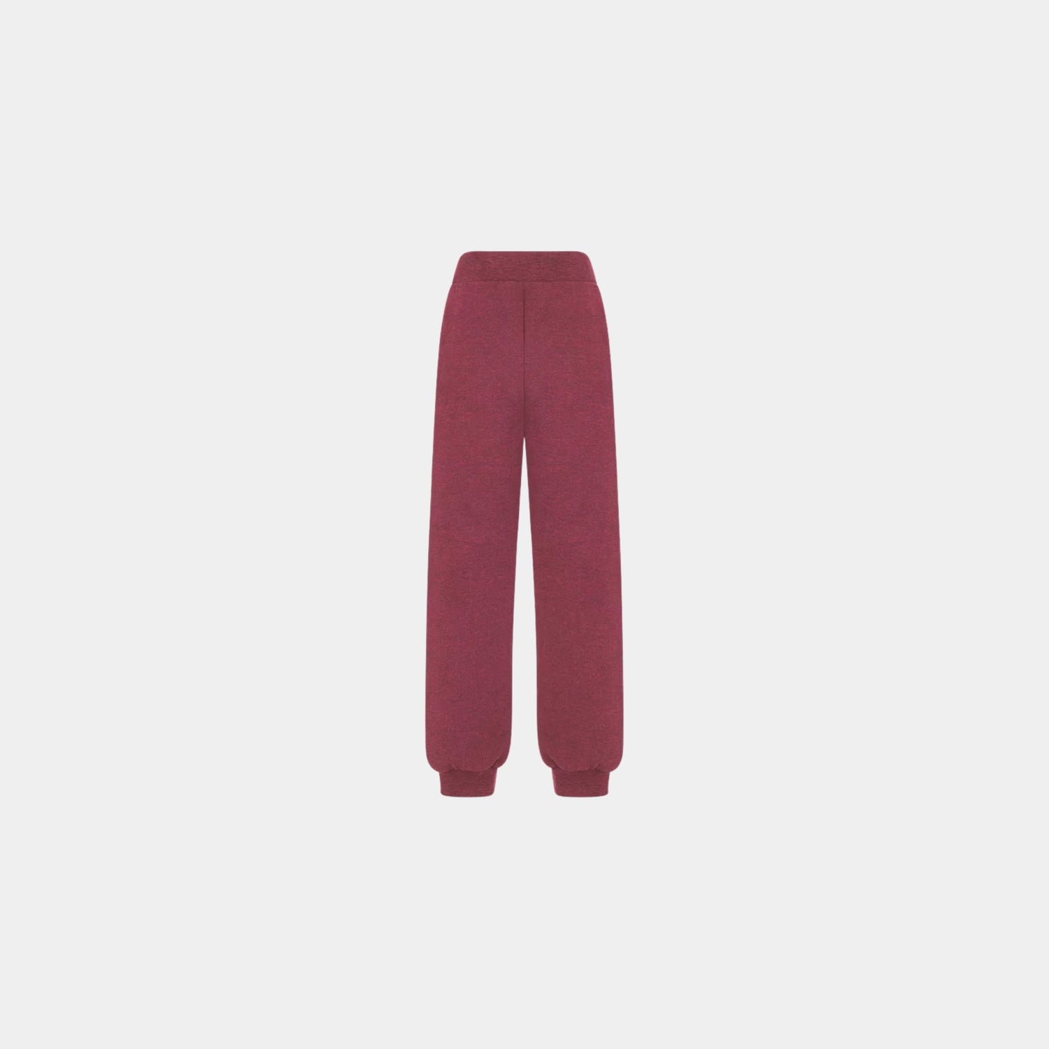Dior Childrens Jogging Pants Heather Brushed Cotton Fleece, Burgundy, Back