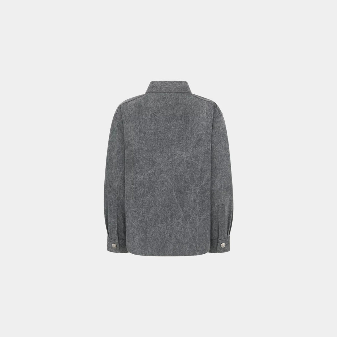 Dior Childrens Overshirt Washed Gray Cotton Canvas, Back