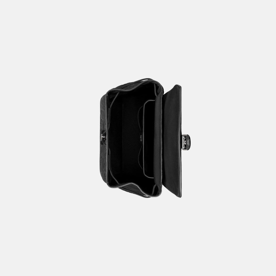 Dior Daily Backpack With Flap In Gravity Leather And Grained Calfskin, Inside