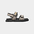 Dior Dioract Sandal Beige And Black Cannage Tweed, Side