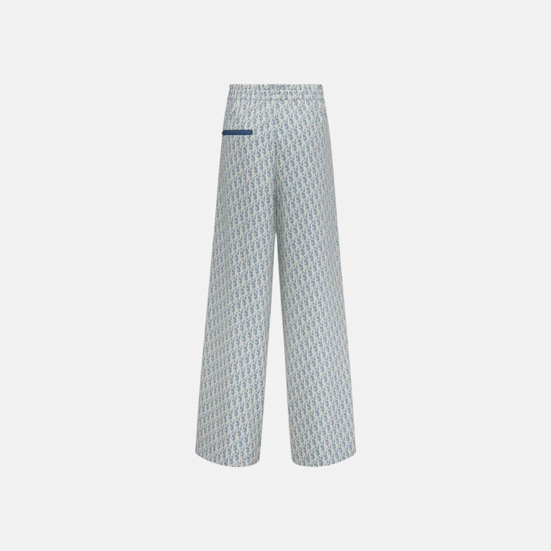 Dior Dioriviera Flared Pants In Dior Oblique Jacquard Technical Taffeta, Back