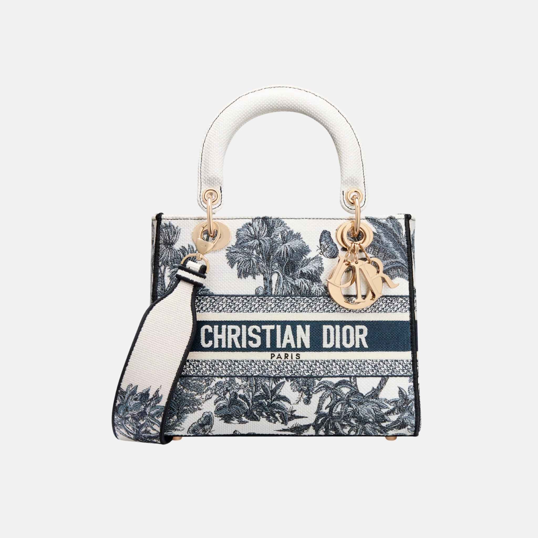 【DIOR】☆夏に可愛く☆Dioriviera Lady D-Liteバッグミディアム DIOR | Dioriviera Lady D-Lite バッグ ミディアム トワル ドゥ