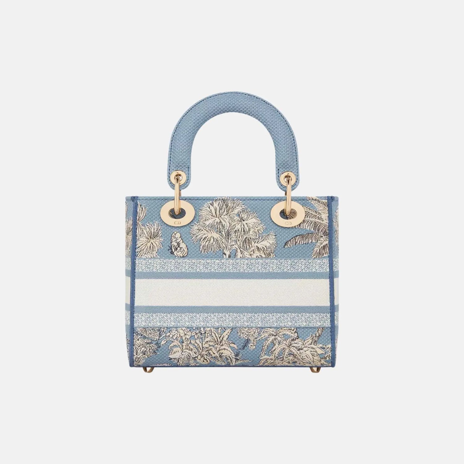 Dior Dioriviera Small Lady D-Lite Bag in Toile de Jouy Palms, Back