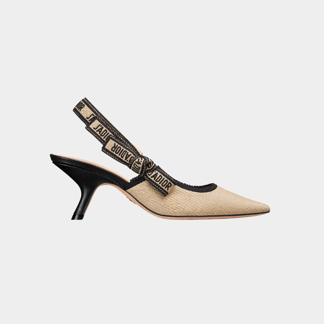 alt
كعوب Dior JAdior Slingback Pump من الرافيا الطبيعية، جانبي