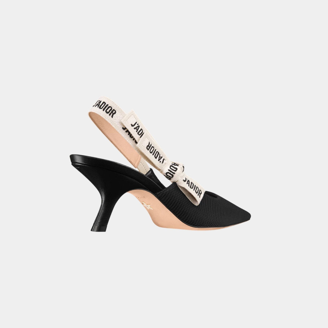 Dior J'Adior Slingback Pump Technical Fabric, Black, Back