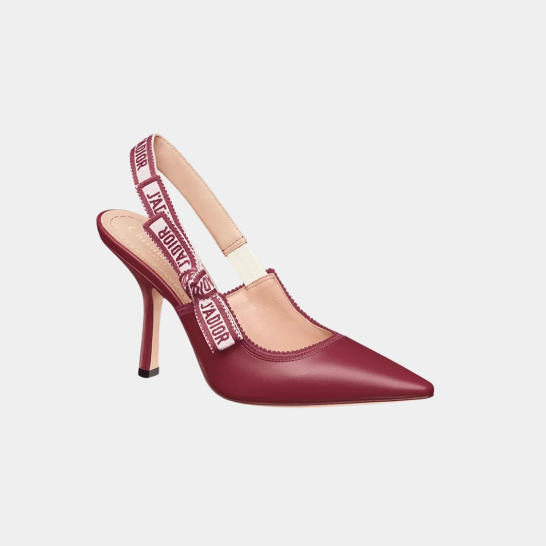 alt
حذاء Dior J Adior Slingback Pump من جلد العجل، أحمر ياقوتي، أمامي