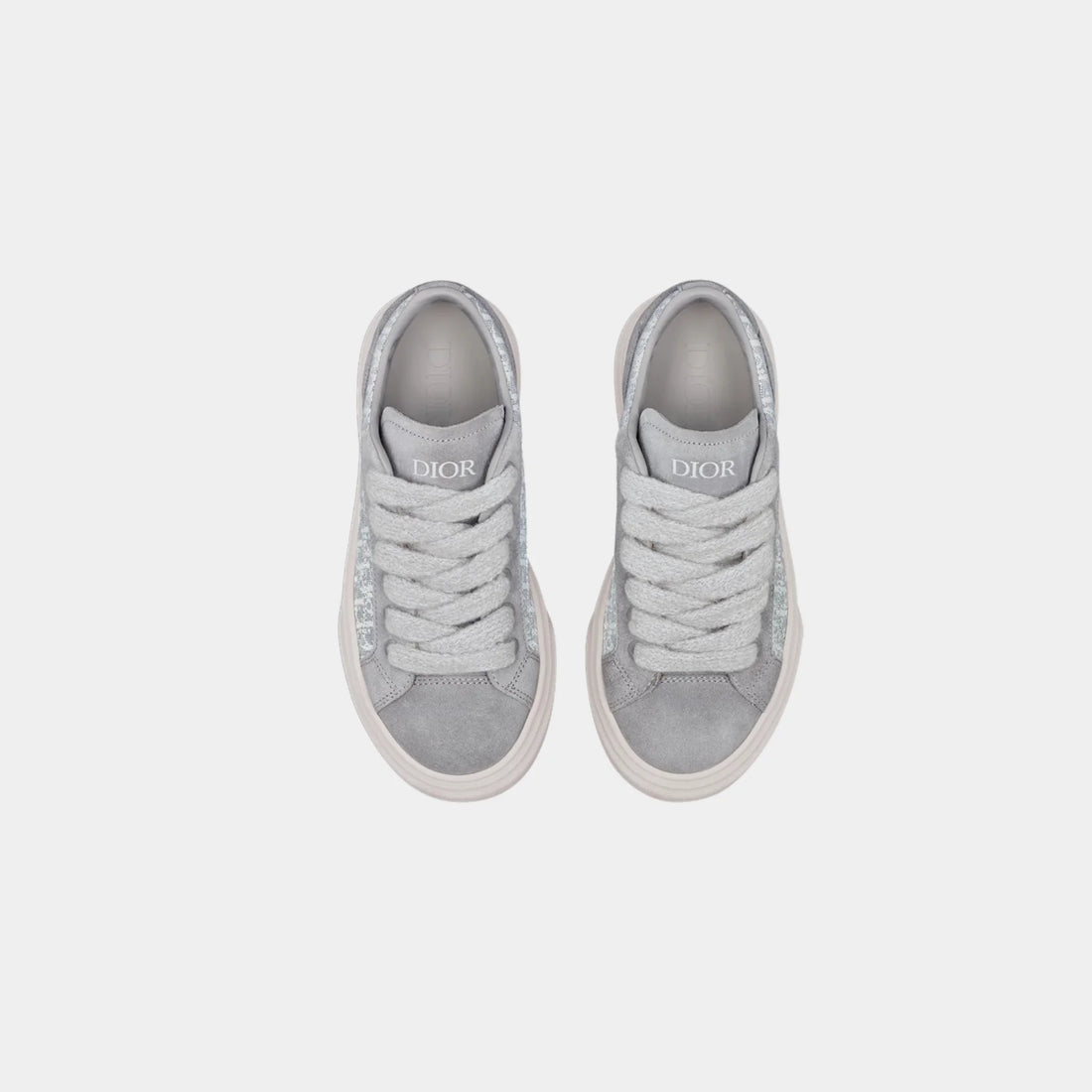 Kids B33 Low Top Sneaker Dior Oblique Jacquard Suede