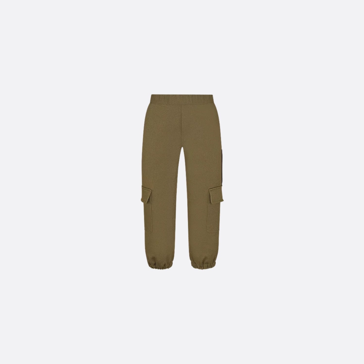 Dior Kids Cargo Pants Khaki Cotton Gabardine, Front