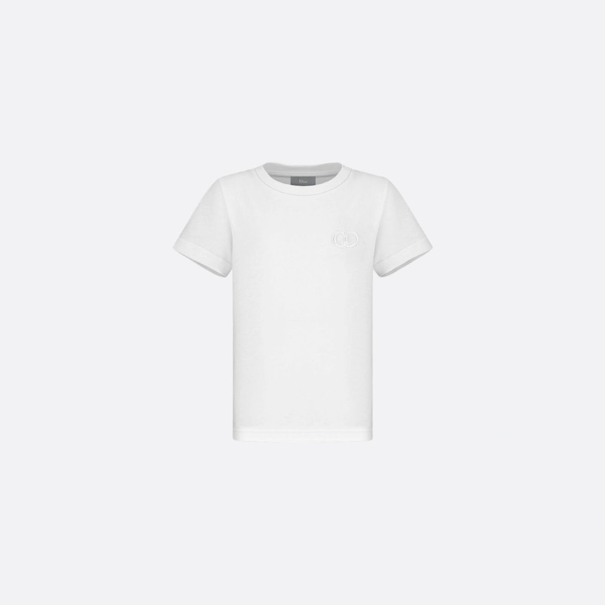 Kids CD Icon T-Shirt White Cotton Jersey